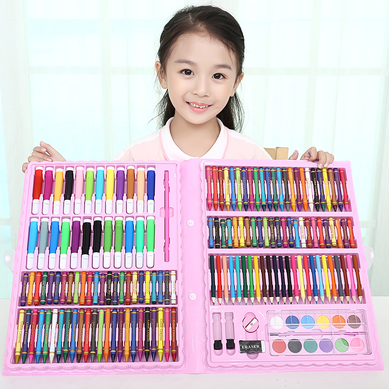 画笔工具儿童绘画套装小学生水彩笔创意礼盒美术学习用品生日礼物