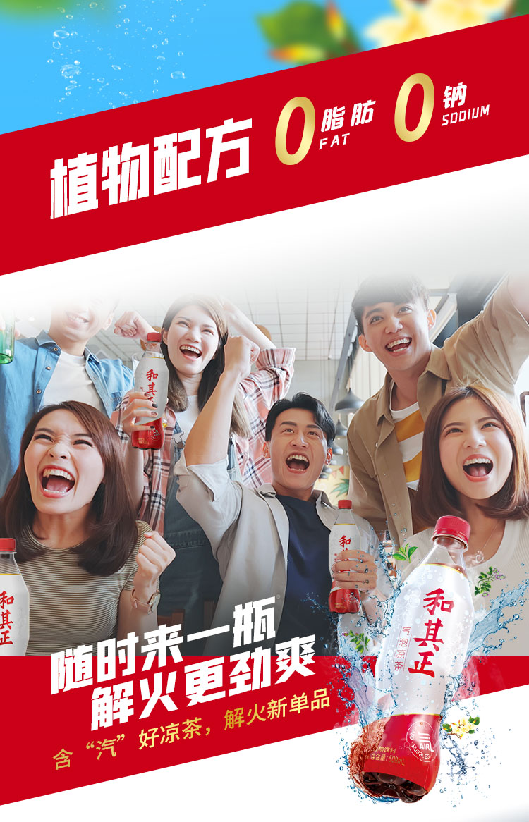 和其正 凉茶气泡水 500ml*15瓶 图5