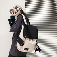 Белый с черным [молния] + 2 значка бесплатно + орангутан