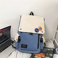 Синий с белым [стиль молнии 𫔀] + 2 значка бесплатно