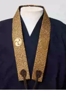 Japanese direct mail Shingon Koyasan school half-cassock Koyasan monk service practice with Tang Grass Jinlan half-cassock