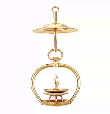 Japanese direct mail Buddhist dharma Buddha front wheel lamp Gold-plated completed Altar Wheel Lamp (1 pair)