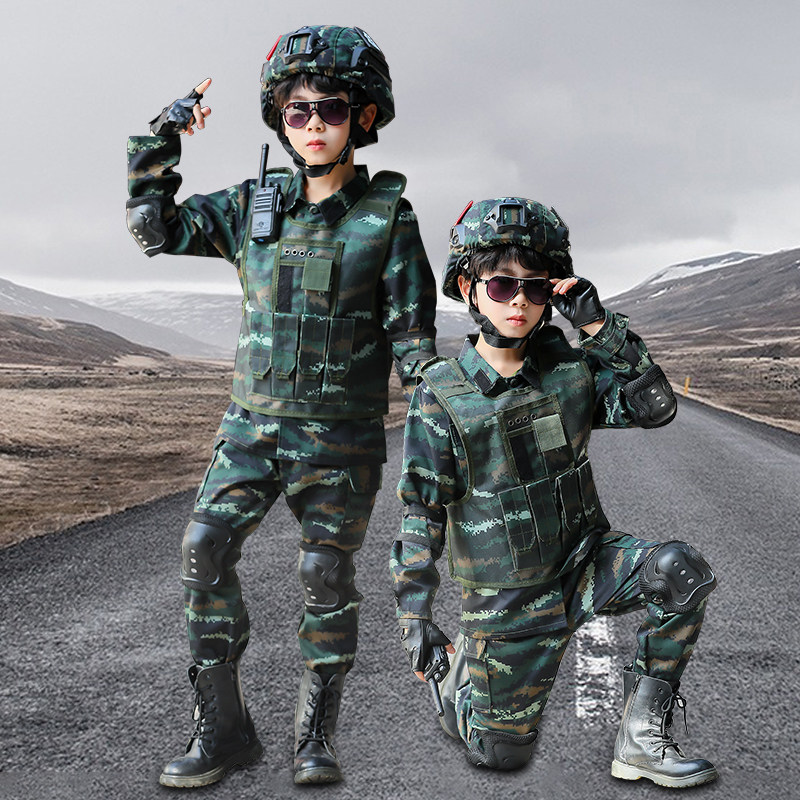 Children's camouflaying special soldiers suit uniformed men and women with children's performance in the summer outdoor expansion of primary and middle school military training