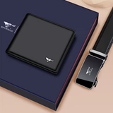 Septwolves, ремень, бумажник, подарочная коробка, набор, из натуральной кожи, подарок на день рождения