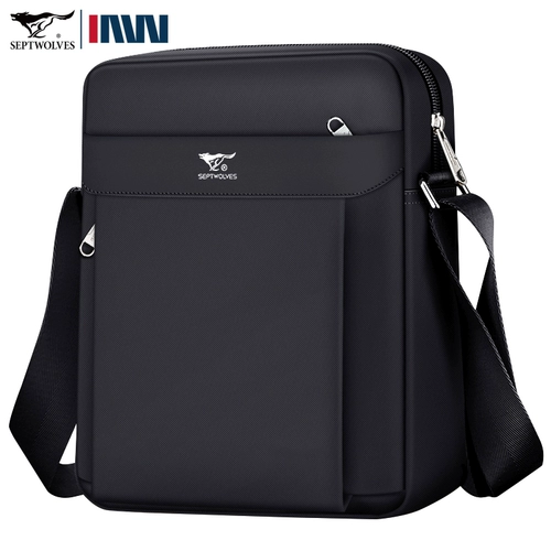 Septwolves, мужская сумка на одно плечо, сумка через плечо для отдыха, портативный шоппер