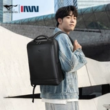 Septwolves, мужской рюкзак, кожаный ноутбук, вместительный и большой ранец для путешествий, бизнес-версия, из натуральной кожи, воловья кожа