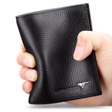 Septwolves, мужской бумажник, кошелек, кожаный картхолдер, из натуральной кожи, воловья кожа