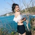 Áo tắm nữ bảo thủ ngực nhỏ thu thập ren che bụng mỏng gợi cảm áo tắm Sinh viên Hàn Quốc áo tắm nữ chia tay - Bộ đồ bơi hai mảnh áo bơi 2 mảnh đẹp	 Bộ đồ bơi hai mảnh