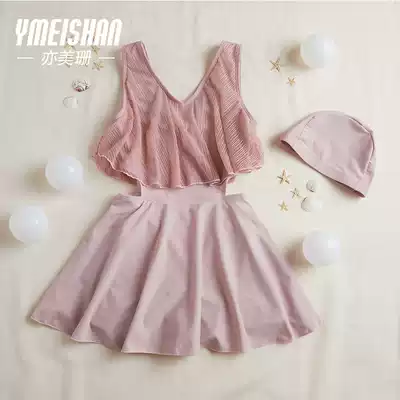 5-12 children's swimsuit female 2019 new super fairy one foreign girl girl Middle and big child Princess girl swimming