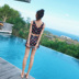 [Giải phóng mặt bằng] Áo tắm nữ suối nước nóng phục vụ ngực nhỏ tập hợp gợi cảm là sóng mỏng bảo thủ sinh viên chia nhỏ áo tắm ngực nhỏ - Bộ đồ bơi hai mảnh 	bikini 2 mảnh màu xanh Bộ đồ bơi hai mảnh
