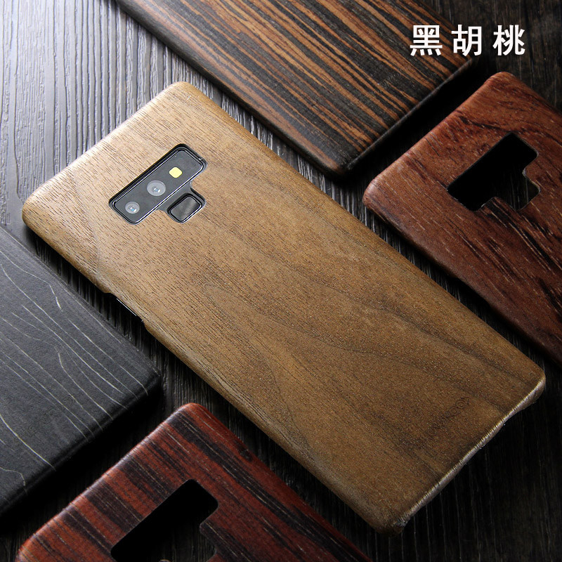 SHOWKOO Kevlar Natural Wood Ultra Slim Case Cover for Samsung Galaxy Note 9
