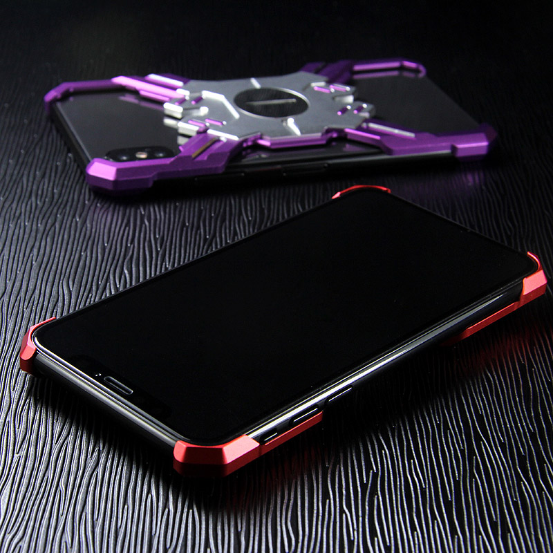 Kylin Armor Heroes Bracket Aluminum Metal Shell Case Cover for Apple iPhone XS Max & iPhone XR & iPhone XS & iPhone X