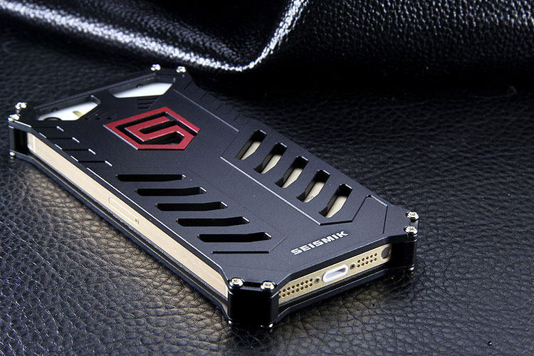 SEISMIK S-ONE Armor Man Shockproof Aluminum Shell Metal Case Cover for Apple iPhone SE/5S/5