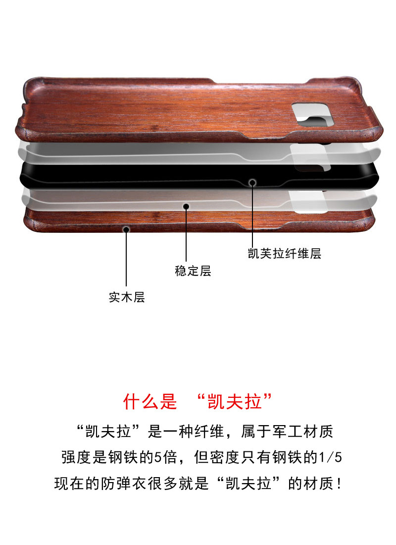 SHOWKOO Kevlar Natural Wood Ultra Slim Case Cover for Samsung Galaxy S9 Plus & Galaxy S9