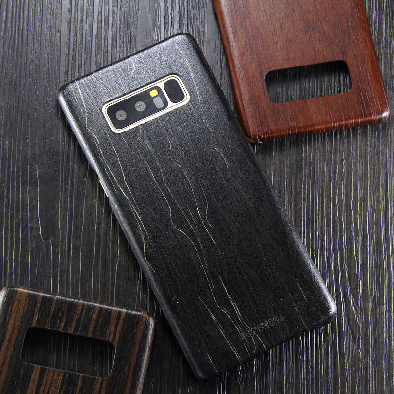 SHOWKOO Kevlar Natural Wood Ultra Slim Case Cover for Samsung Galaxy Note 8