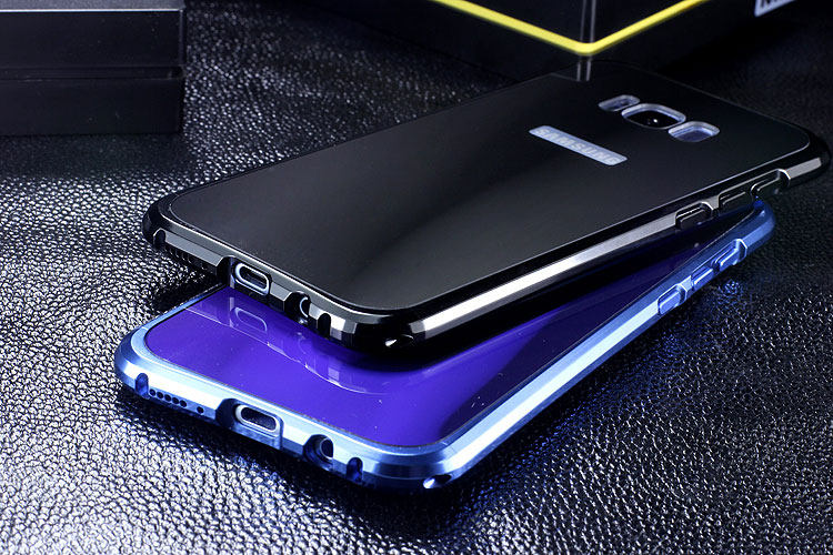 iy Rainbow Aluminum Metal Bumper Dazzle PC Back Cover Case for Samsung Galaxy S8 Plus & Galaxy S8