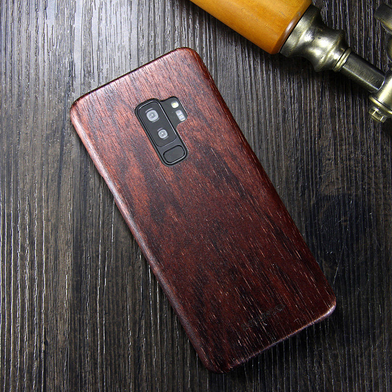 SHOWKOO Kevlar Natural Wood Ultra Slim Case Cover for Samsung Galaxy S9 Plus & Galaxy S9