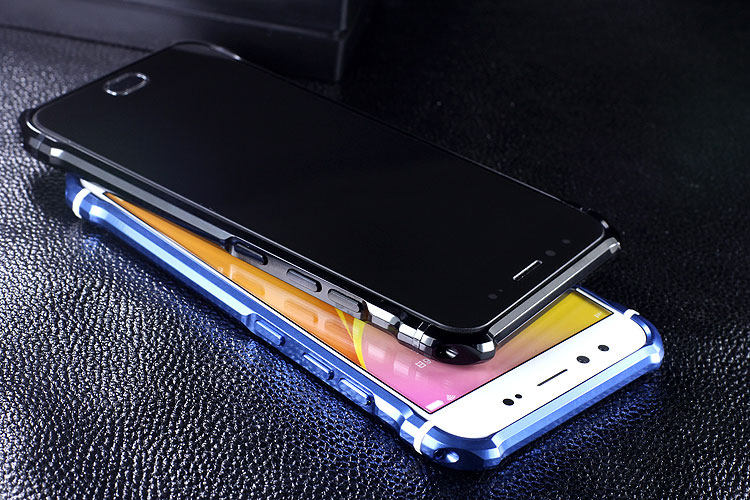 iy Rainbow Aluminum Metal Bumper Dazzle PC Back Cover Case for vivo X9s & vivo X9s Plus