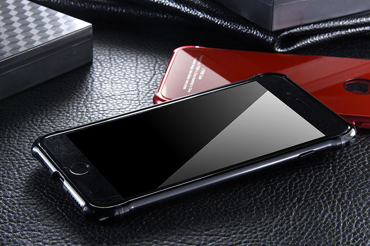 iy Rainbow Aluminum Metal Frame 9H Tempered Glass Back Cover Case for Apple iPhone 7 Plus & iPhone 7