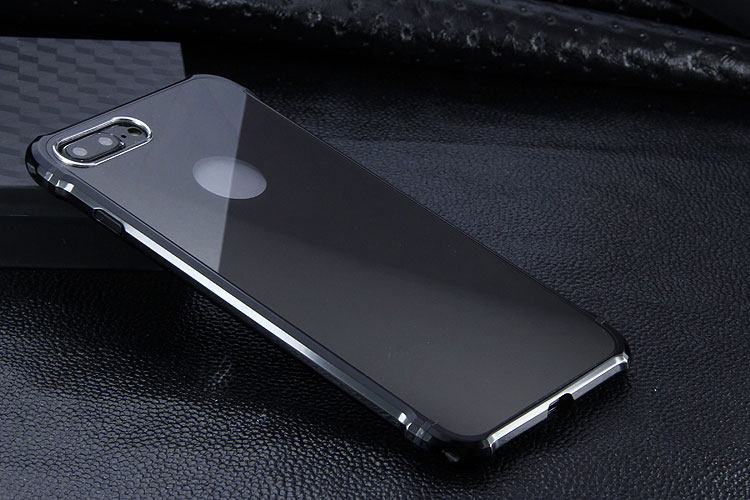 iy Rainbow Aluminum Metal Bumper Dazzle PC Back Cover Case for Apple iPhone 7 Plus & iPhone 7