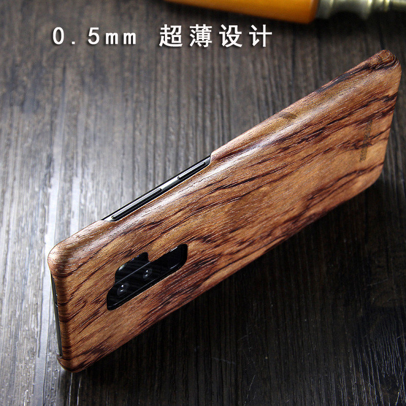 SHOWKOO Kevlar Natural Wood Ultra Slim Case Cover for Samsung Galaxy S9 Plus & Galaxy S9