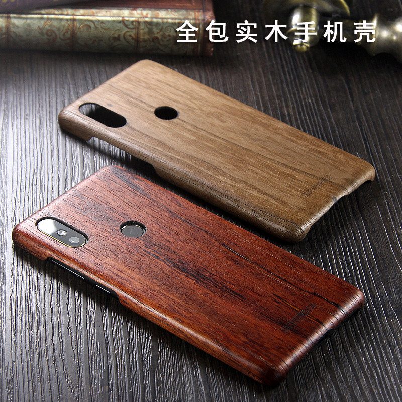 SHOWKOO Kevlar Natural Wood Ultra Slim Case Cover for Xiaomi Mi MIX 2S