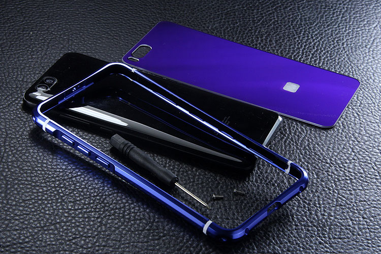 iy Rainbow Aluminum Metal Bumper Dazzle PC Back Cover Case for Xiaomi Mi Note 3