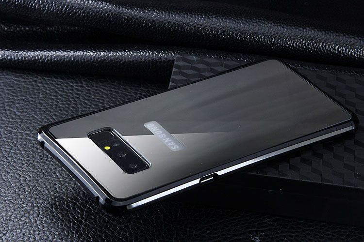 iy Rainbow Aluminum Metal Bumper Dazzle PC Back Cover Case for Samsung Galaxy Note 8