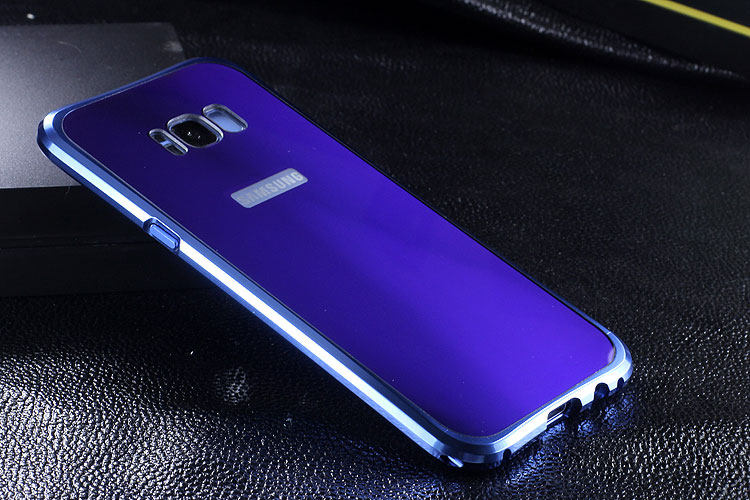 iy Rainbow Aluminum Metal Bumper Dazzle PC Back Cover Case for Samsung Galaxy S8 Plus & Galaxy S8