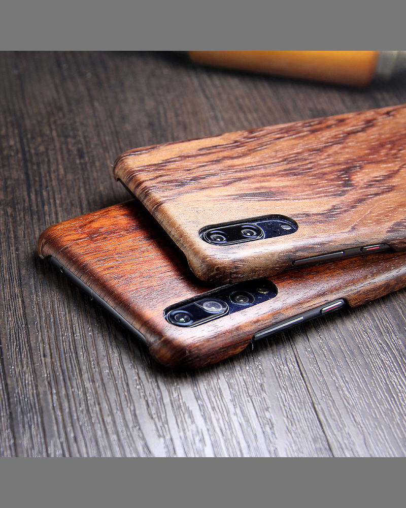 SHOWKOO Kevlar Natural Wood Ultra Slim Case Cover for Huawei P20 & Huawei P20 Pro