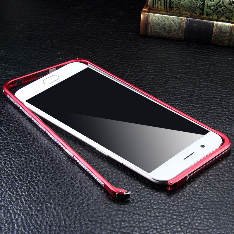 iMatch Slim Light Aluminum Metal Shockproof Bumper Case with Kickstand for OPPO R11 & OPPO R11 Plus