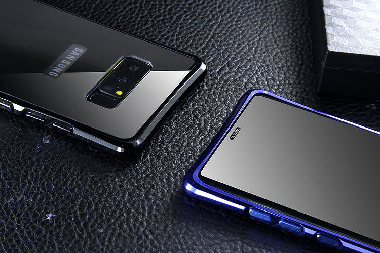 iy Rainbow Aluminum Metal Bumper Dazzle PC Back Cover Case for Samsung Galaxy Note 8