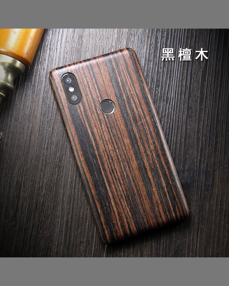 SHOWKOO Kevlar Natural Wood Ultra Slim Case Cover for Xiaomi Mi MIX 2S