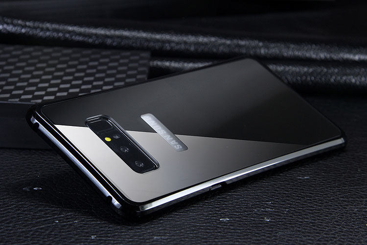 iy Rainbow Aluminum Metal Bumper Dazzle PC Back Cover Case for Samsung Galaxy Note 8