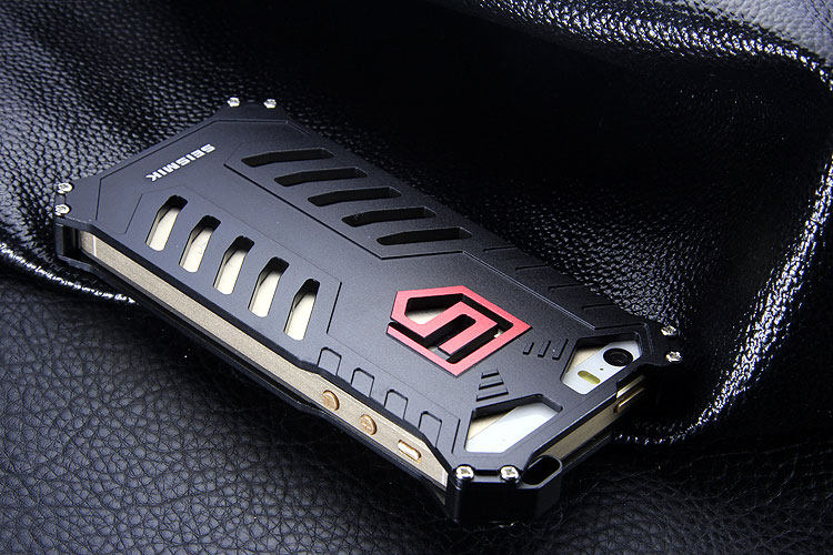 SEISMIK S-ONE Armor Man Shockproof Aluminum Shell Metal Case Cover for Apple iPhone SE/5S/5