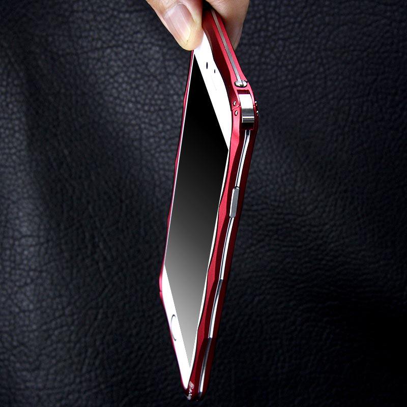 iMatch Slim Light Aluminum Metal Shockproof Bumper with Kickstand for Apple iPhone 6S/6 & iPhone 6S Plus/6 Plus