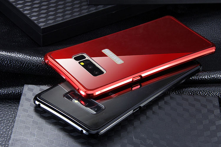 iy Rainbow Aluminum Metal Bumper Dazzle PC Back Cover Case for Samsung Galaxy Note 8