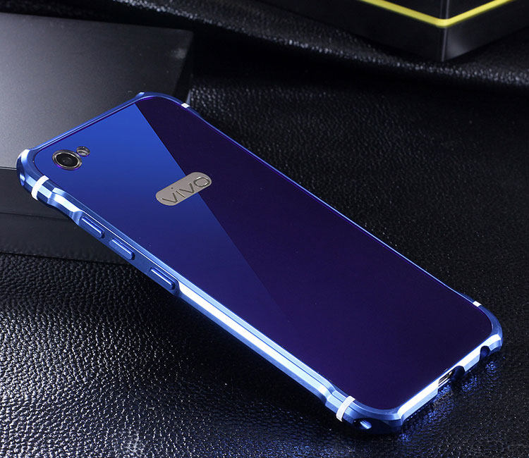 iy Rainbow Aluminum Metal Bumper Dazzle PC Back Cover Case for vivo X9s & vivo X9s Plus