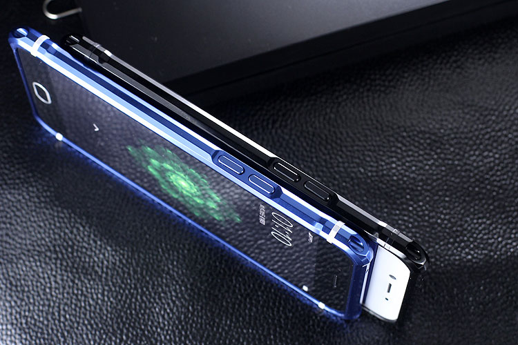 iy Rainbow Aluminum Metal Bumper Dazzle PC Back Cover Case for OPPO R9s & OPPO R9s Plus