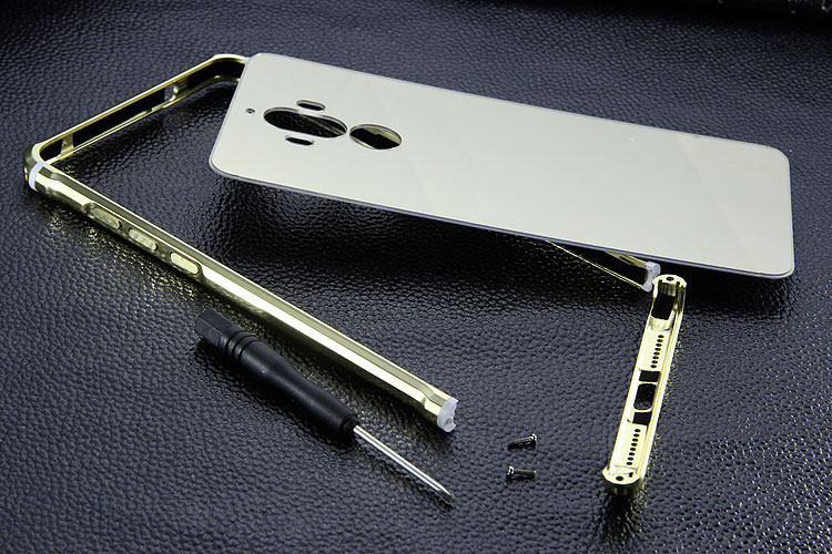 iy Rainbow Aluminum Metal Bumper Dazzle PC Back Cover Case for Huawei Mate 9 & Huawei Mate 9 Pro & Huawei Mate 9 Porsche Design