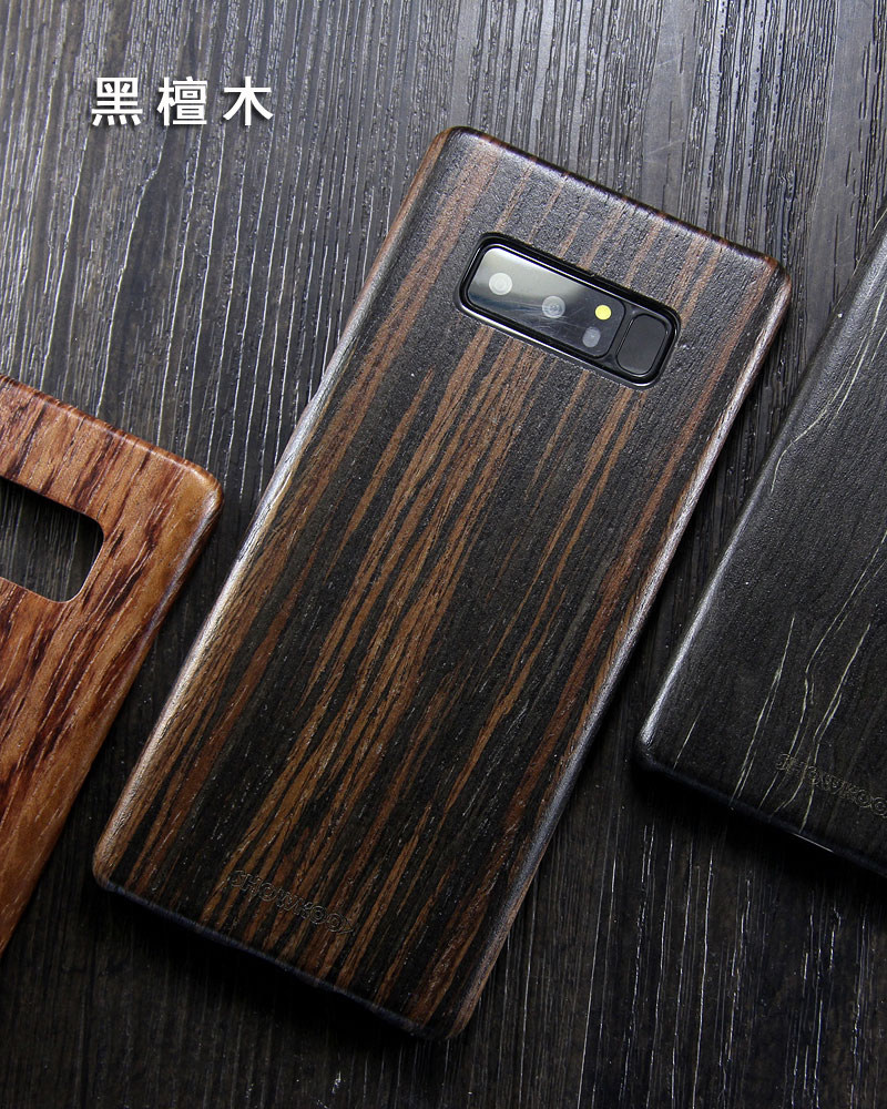 SHOWKOO Kevlar Natural Wood Ultra Slim Case Cover for Samsung Galaxy Note 8