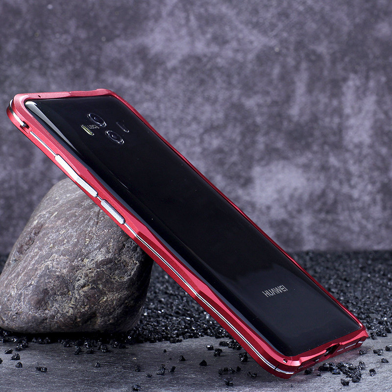 iMatch Slim Light Aluminum Metal Shockproof Bumper Case with Kickstand for Huawei Mate 10 & Huawei Mate 10 Pro