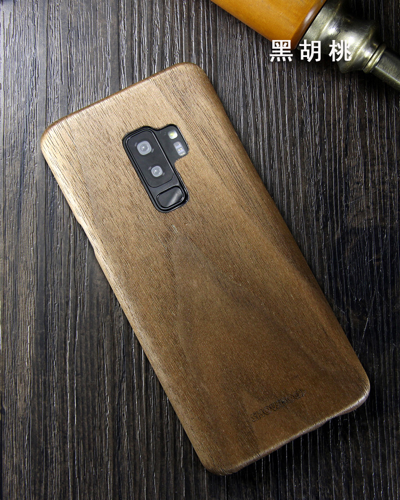 SHOWKOO Kevlar Natural Wood Ultra Slim Case Cover for Samsung Galaxy S9 Plus & Galaxy S9