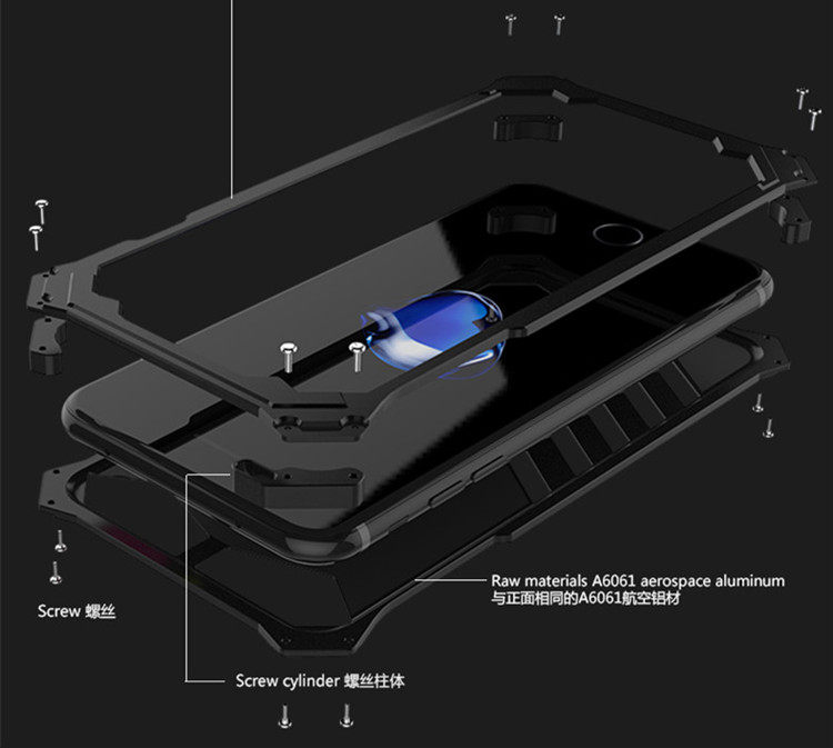 SEISMIK S-ONE Armor Man Shockproof Aluminum Shell Metal Case Cover for Huawei P10 Plus & Huawei P10