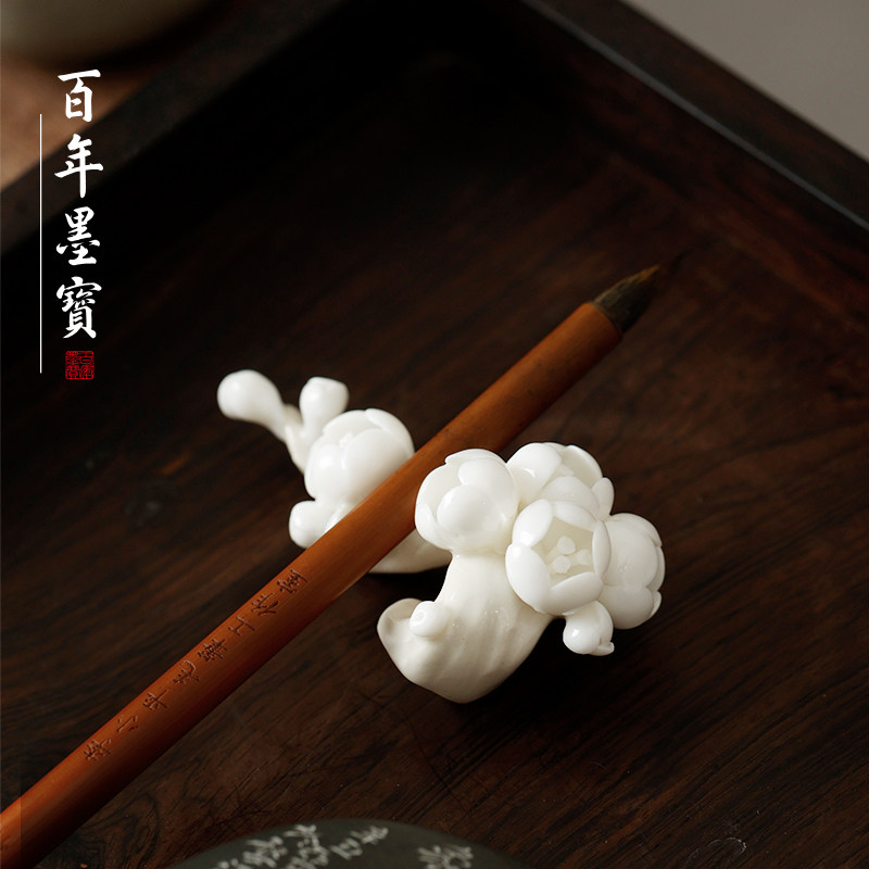 毛笔笔搁镇尺如意毛笔架置笔架笔山，文房四宝中的这些名词都是什么意思