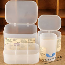 No imprinted mujipp cosmetic box storage box small tabletop storage box cosmetics storage casing belt cover