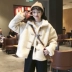 Right Mi 2018 Winter Hàn Quốc Dongdaemun Lamb Mao Niujiao Áo len ngắn nữ dễ thương áo khoác vest nữ Áo khoác ngắn