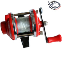 Drum wheel Ice winter fishing wheel Small plate wheel Transverse wheel Luya wheel Raft wheel Fish wheel with line with box Red black Blue green yellow