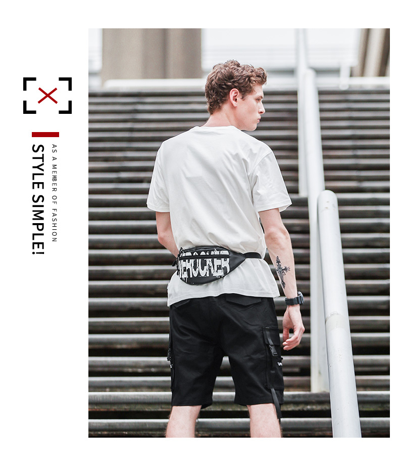 Tide thương hiệu túi Messenger nam nhỏ nhẹ ngoài trời túi hip hop túi đeo vai túi ngực nữ thủy triều - Túi của con người túi đeo nam