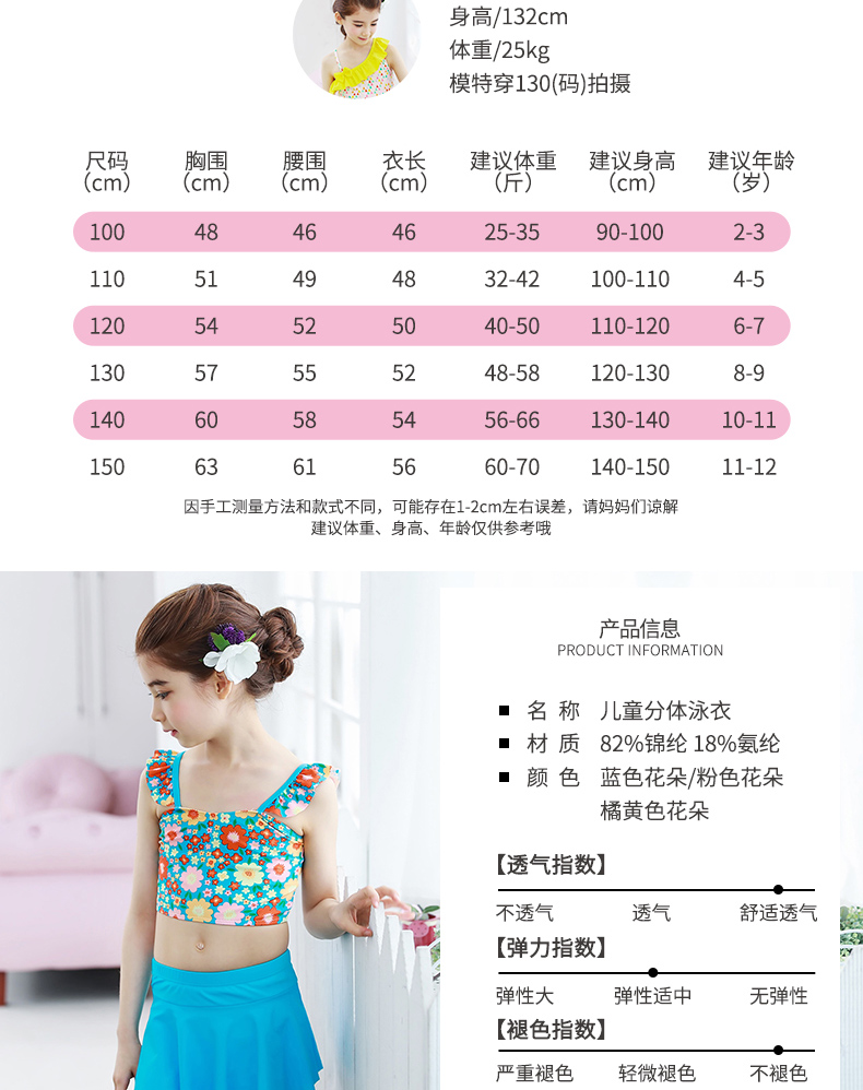 Lemon em bé Hàn Quốc Đồ bơi trẻ em nhanh khô dễ thương Cô gái Xiêm bơi tách váy bikini quần bơi thủy triều tám - Bộ đồ bơi của Kid đồ bơi cho trẻ sơ sinh